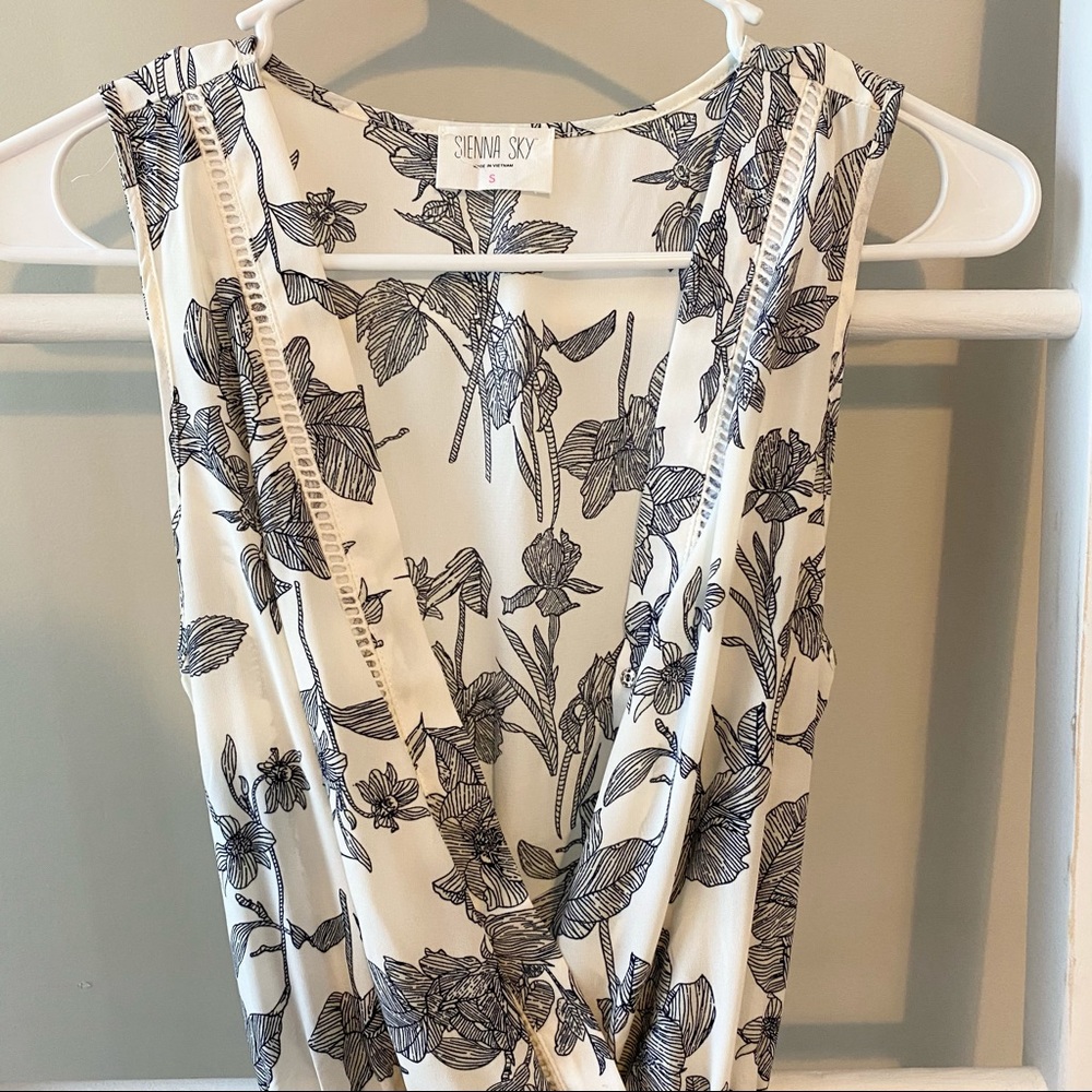 Black and white summer dress